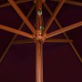 Garden umbrella with burgundy red wooden pole 200x300 cm by vidaXL, Umbrellas - Ref: Foro24-313758, Price: 63,89 €, Discount: %