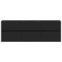Mueble de TV de pared con luces LED negro 130x31x45 cm de , Muebles TV - Ref: Foro24-852300, Precio: 108,97 €, Descuento: %
