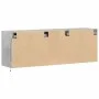 Mueble de TV de pared con luces LED gris hormigón 130x31x45 cm by , TV Furniture - Ref: Foro24-852302, Price: 97,67 €, Discou...