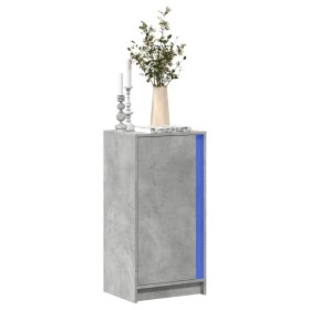 Sideboard mit LED-Beleuchtung, aus grauem Beton-Holzwerkstoff, 42,5x34x85 cm. von , Sideboards - Ref: Foro24-852141, Preis: 6...