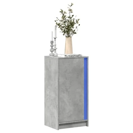 Sideboard mit LED-Beleuchtung, aus grauem Beton-Holzwerkstoff, 42,5x34x85 cm. von , Sideboards - Ref: Foro24-852141, Preis: 5...