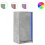 Aparador con LED madera ingeniería gris hormigón 42,5x34x85 cm by , Sideboards - Ref: Foro24-852141, Price: 57,51 €, Discount: %