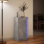 Aparador con LED madera ingeniería gris hormigón 42,5x34x85 cm by , Sideboards - Ref: Foro24-852141, Price: 60,09 €, Discount: %