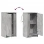 Aparador con LED madera ingeniería gris hormigón 42,5x34x85 cm by , Sideboards - Ref: Foro24-852141, Price: 57,51 €, Discount: %