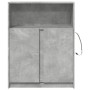 Aparador con LED madera ingeniería gris hormigón 77x34x100 cm by , Sideboards - Ref: Foro24-852148, Price: 77,90 €, Discount: %