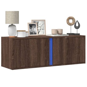 Mueble de TV de pared con luces LED marrón roble 100x31x35 cm von , TV-Möbel - Ref: Foro24-852270, Preis: 59,53 €, Rabatt: %