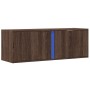 Mueble de TV de pared con luces LED marrón roble 100x31x35 cm von , TV-Möbel - Ref: Foro24-852270, Preis: 59,53 €, Rabatt: %
