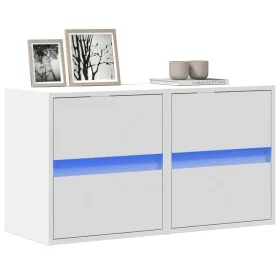 Muebles de TV de pared con luces LED 2 uds blanco 41x31x45 cm von , TV-Möbel - Ref: Foro24-852272, Preis: 98,01 €, Rabatt: %