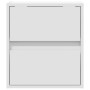Muebles de TV de pared con luces LED 2 uds blanco 41x31x45 cm de , Muebles TV - Ref: Foro24-852272, Precio: 103,14 €, Descuen...