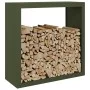 Leñero de acero verde 100x40x100 cm by , Firewood bags and holders - Ref: Foro24-850971, Price: 132,01 €, Discount: %
