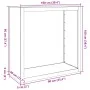Leñero de acero verde 100x40x100 cm by , Firewood bags and holders - Ref: Foro24-850971, Price: 132,01 €, Discount: %