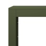 Schwarzer Stahlholzständer 100x40x80 cm von , Brennholztaschen und -halter - Ref: Foro24-850978, Preis: 102,17 €, Rabatt: %