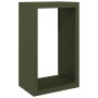 Leñero de acero verde 60x40x100 cm by , Firewood bags and holders - Ref: Foro24-850992, Price: 118,88 €, Discount: %