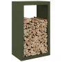 Grüner Stahlholzständer 60x40x100 cm von , Brennholztaschen und -halter - Ref: Foro24-850992, Preis: 116,98 €, Rabatt: %