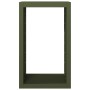 Leñero de acero verde 60x40x100 cm by , Firewood bags and holders - Ref: Foro24-850992, Price: 118,88 €, Discount: %