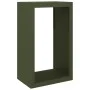 Grüner Stahlholzständer 60x40x100 cm von , Brennholztaschen und -halter - Ref: Foro24-850992, Preis: 116,98 €, Rabatt: %