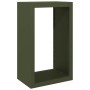 Leñero de acero verde 60x40x100 cm by , Firewood bags and holders - Ref: Foro24-850992, Price: 118,88 €, Discount: %