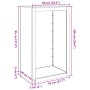 Leñero de acero verde 60x40x100 cm by , Firewood bags and holders - Ref: Foro24-850992, Price: 118,88 €, Discount: %