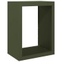 Leñero de acero verde 60x40x80 cm by , Firewood bags and holders - Ref: Foro24-850999, Price: 103,29 €, Discount: %