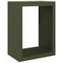 Grüner Stahlholzstapel 60x40x80 cm von , Brennholztaschen und -halter - Ref: Foro24-850999, Preis: 101,64 €, Rabatt: %