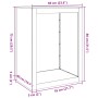 Leñero de acero verde 60x40x80 cm by , Firewood bags and holders - Ref: Foro24-850999, Price: 103,29 €, Discount: %