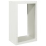 Leñero de acero blanco 60x40x100 cm by , Firewood bags and holders - Ref: Foro24-850990, Price: 104,52 €, Discount: %