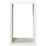 Weißer Stahlholzstapel 60x40x100 cm von , Brennholztaschen und -halter - Ref: Foro24-850990, Preis: 104,52 €, Rabatt: %