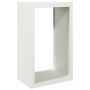 Leñero de acero blanco 60x40x100 cm by , Firewood bags and holders - Ref: Foro24-850990, Price: 104,52 €, Discount: %