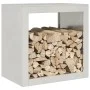 Edelstahl-Holzträger 60x40x60 cm von , Brennholztaschen und -halter - Ref: Foro24-851007, Preis: 127,41 €, Rabatt: %
