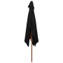 Sonnenschirm mit schwarzer Holzstange 200x300 cm von vidaXL, Sonnenschirme - Ref: Foro24-313760, Preis: 61,71 €, Rabatt: %