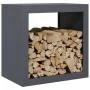 Holzträger aus anthrazitgrauem Stahl 60x40x60 cm von , Brennholztaschen und -halter - Ref: Foro24-851005, Preis: 89,47 €, Rab...