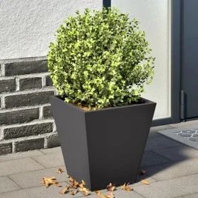 Pflanzkübel 2 Stück Schwarz Stahl 30x30x30 cm von , Töpfe und Pflanzgefäße - Ref: Foro24-851039, Preis: 47,15 €, Rabatt: %