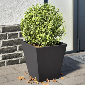 Pflanzkübel 2 Stück Schwarz Stahl 30x30x30 cm von , Töpfe und Pflanzgefäße - Ref: Foro24-851039, Preis: 41,58 €, Rabatt: %