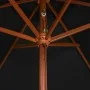 Garden umbrella with black wooden pole 200x300 cm by vidaXL, Umbrellas - Ref: Foro24-313760, Price: 61,71 €, Discount: %
