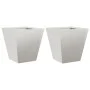 Jardineras 2 unidades acero inoxidable 30x30x30 cm by , Pots and planters - Ref: Foro24-851047, Price: 56,04 €, Discount: %