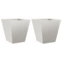 Pflanzkübel 2 Stück Edelstahl 30x30x30 cm von , Töpfe und Pflanzgefäße - Ref: Foro24-851047, Preis: 56,89 €, Rabatt: %