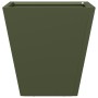 Jardineras 2 unidades acero verde oliva 30x30x30 cm by , Pots and planters - Ref: Foro24-851045, Price: 43,08 €, Discount: %