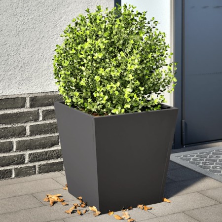 Pflanzkübel 2 Stück aus schwarzem Stahl 40x40x40 cm von , Töpfe und Pflanzgefäße - Ref: Foro24-851053, Preis: 58,73 €, Rabatt: %