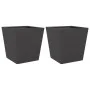 Pflanzkübel 2 Stück aus schwarzem Stahl 40x40x40 cm von , Töpfe und Pflanzgefäße - Ref: Foro24-851053, Preis: 63,89 €, Rabatt: %