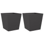 Pflanzkübel 2 Stück aus schwarzem Stahl 40x40x40 cm von , Töpfe und Pflanzgefäße - Ref: Foro24-851053, Preis: 58,73 €, Rabatt: %