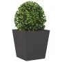 Jardineras 2 unidades acero negro 40x40x40 cm by , Pots and planters - Ref: Foro24-851053, Price: 63,89 €, Discount: %