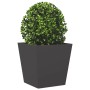 Pflanzkübel 2 Stück aus schwarzem Stahl 40x40x40 cm von , Töpfe und Pflanzgefäße - Ref: Foro24-851053, Preis: 58,73 €, Rabatt: %