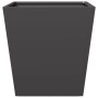 Pflanzkübel 2 Stück aus schwarzem Stahl 40x40x40 cm von , Töpfe und Pflanzgefäße - Ref: Foro24-851053, Preis: 58,73 €, Rabatt: %