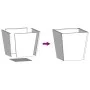 Jardineras 2 unidades acero negro 40x40x40 cm by , Pots and planters - Ref: Foro24-851053, Price: 63,89 €, Discount: %