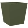 Pflanzgefäß aus olivgrünem Stahl, 40x40x40 cm. von , Töpfe und Pflanzgefäße - Ref: Foro24-851058, Preis: 43,48 €, Rabatt: %