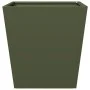 Pflanzgefäß aus olivgrünem Stahl, 40x40x40 cm. von , Töpfe und Pflanzgefäße - Ref: Foro24-851058, Preis: 43,48 €, Rabatt: %