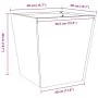Pflanzgefäß aus rostfreiem Stahl 40x40x40 cm von , Töpfe und Pflanzgefäße - Ref: Foro24-851064, Preis: 44,36 €, Rabatt: %
