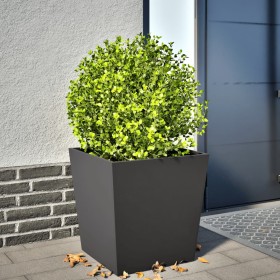 Jardinera de acero negra 50x50x50 cm by , Pots and planters - Ref: Foro24-851066, Price: 59,40 €, Discount: %