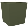 Pflanzgefäß aus olivgrünem Stahl, 50x50x50 cm. von , Töpfe und Pflanzgefäße - Ref: Foro24-851072, Preis: 52,49 €, Rabatt: %