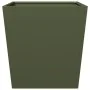 Pflanzgefäß aus olivgrünem Stahl, 50x50x50 cm. von , Töpfe und Pflanzgefäße - Ref: Foro24-851072, Preis: 51,09 €, Rabatt: %